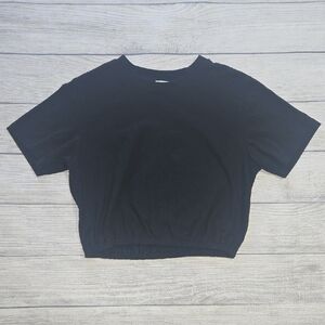 Wilfred Women's Piaf Cropped T-Shirt Black Size S